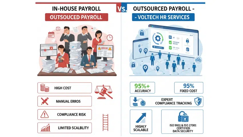 Outsourced vs in-house payroll benefits comparison